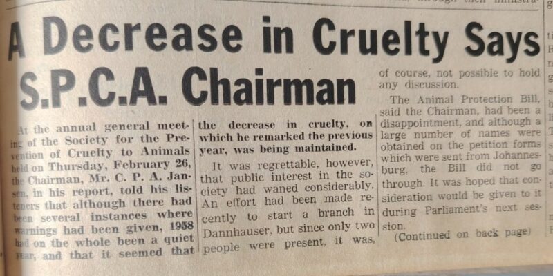 The Newcastle Advertiser 1959 edition.