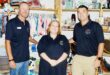 Image of : Johan Stander, Chantal Mulder and Anthony Groenewald in Ons Winkel in Dundee.