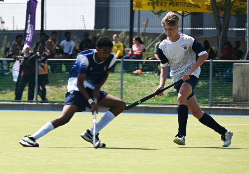 A photo of male hockey players at the St Dominics boys' hockey pre-season tournament.