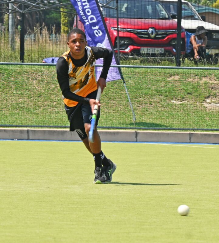 A photo of male hockey players at the St Dominics boys' hockey pre-season tournament.