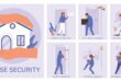 Home Security Infographic Set