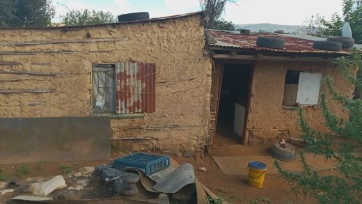 An image of the Mbatha family’s former home, where years of hardship and difficult living conditions were endured.