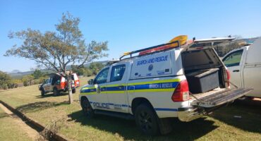 Image of K9 vehicle with rescue gear. Photo credit: KwaZulu Private Ambulance Services