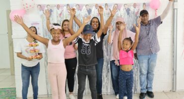 Volunteers and staff at the Hippo-Campus Academy Cupcakes for Cancer drive.