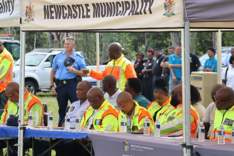 Newcastle Municipality officials attend Easter road safety campaign launch