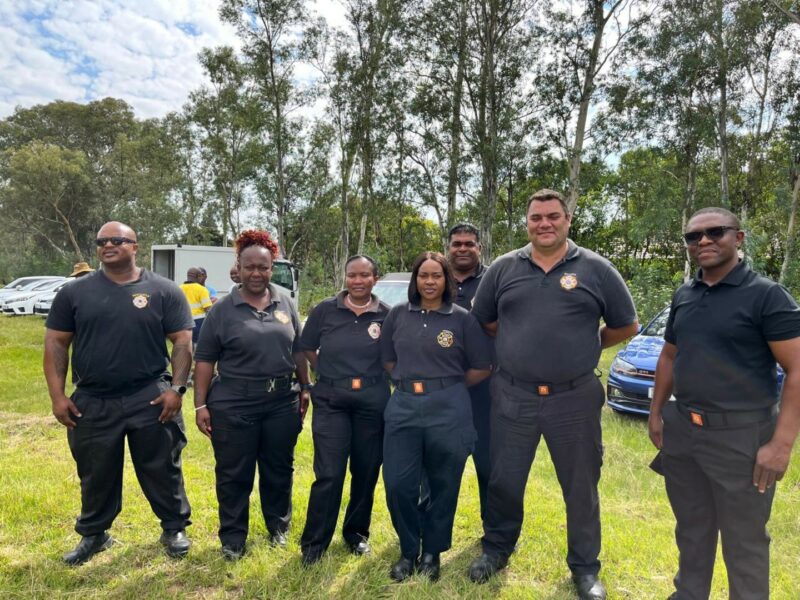 The Newcastle Fire Department during the Easter campaign in Newcastle.