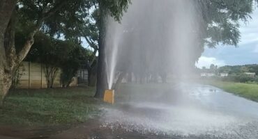 Image of a burst fire hydrant.