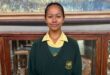 Image of a young female learner from Vryheid High School dressed in uniform.