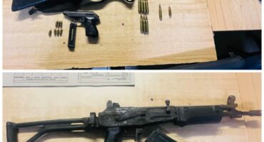 Image of firearms confiscated by SAPS