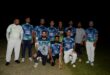 Image of the Paki Lions cricket team in Dundee dressed in uniform.