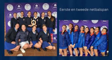 Images of first and second netball teams of Hoërskool Pionier.