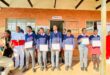 An image of KwaNotshelwa High School learners, holding certificates. They were recently recognised for their outstanding first-term results.