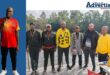 A large featured image of a group of six runners. inset: A photo of a single runner. Top corner is the NEwcastle Advertiser logo.