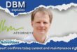 An image of aDBM Lawyer, with the DBM logo as well as the Newcastle Advertiser logo on it. it's bordered by a bold, blue and white banner with bold white text at the top and bottom of the banner.