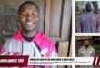 A collage of images of three local rugby players posing in their new Pumas jackets. In the front is a red and white banner with bold text over it.