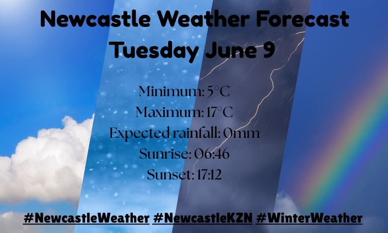 Newcastle Weather Forecast for Tuesday