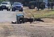 Image of a Sixty60 delivery bike on the ground.