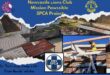 The Newcastle Lions Club and SPCA innitiative. the photo is outlined with a bold blue banner with multiple text on it as well as two photos inside a box.