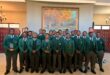 Image of group of Vryheid High u16 rugby team in school uniform.