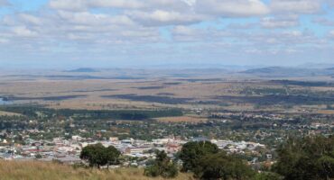 Image from the top of Vryheid Hill overlooking the town.