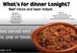 A recipe poster showing a pot of food. Also on the poster is bold black and grey text which is the recipes details.