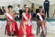 An image of three young girls, wearing their modelling dresses, as they were crowned winners of Miss Independent 2026 pageant at Mondlo on Youth Day.