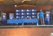 Image of DA provincial leader Sithembiso Ngema standing on a stage addressing a meeting.