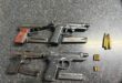 Image of firearms and ammunition confiscated by SAPS.
