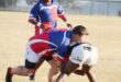Image of Sentraal rugby players up against Volksrust in Glencoe.