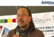 A photo taken of Newcastle Mayor, Xolani Dube during a community engagement session.