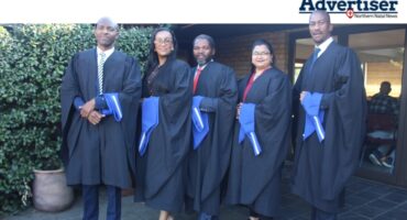 A photo of the Six practitioners who earned accredited labour relations diplomas at Newcastle ceremony.