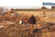 A photo taken of a man standing in an open field where illegal dumping is prevalent.