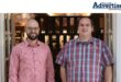 African Sky Hotels and Resorts Director, Michael Hagemann and Newcastle Inn General Manager Johan Pieterse pose in front of a newly renovated bar.