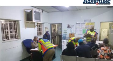 Several RTI officers photographed processing drunk drivers in Newcastle.