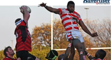 The Newcastle Boschpick Highlanders 3rd and 4th teams battle it out on the rugby field.