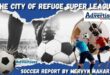A collage of images of soccer players and balls, out together for a combined soccer report feature image.