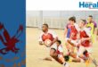 Image of Vryheid rugby player with ball in hand, running.