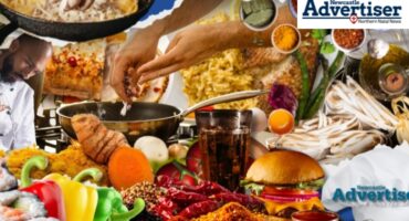 A featured image full of different foods and spices with Whats fro dinner written in biold white text.