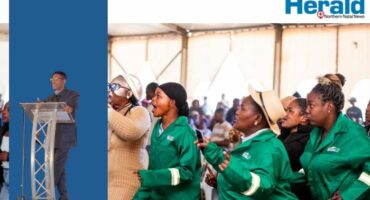 Image of people dancing and KwaZulu-Natal MEC for Economic Development, Tourism and Environmental Affairs, Rev Musa Zondi.