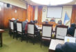 Image of Endumeni councillors seated around the chamber horseshoe.