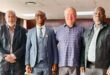 KZN Finance MEC Francois Rodgers with Endumeni councillors Saleem Abdool, Mayor Mcebo Mkhize and Zitha Shelembe.