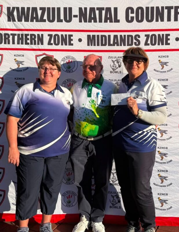 A group of bowlers are photographed during the Northern Zone Pairs Competition.