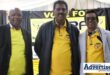 A photo of Sam Mhlangeni, Matthew Shunmugam and Neil Sooknanan of the Newcastle District and Residents Forum.