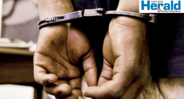 An image of man in cuffs used for illustration purposes only. A 38-year-old man has been arrested in connection with the murder of his girlfriend in Mondlo.
