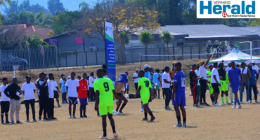 An image of Mthashana TVET College students gathered at NRS Sport Ground for 2026 Inter-Campus Ball games.