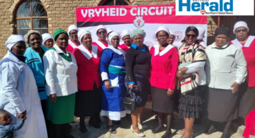 A group image of Mondlo Methodist Church women as they hosted a community prayer.