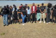 An image of the 30 NYS participants who have joined Amasobode Foundation to support youth development in and around Vryheid.