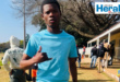 An image of Simphiwe Zwane, a grade 12 learner at KwaNotshelwa who has received an opportunity to join the Stars of Africa Academy, where he will play as a goalkeeper.