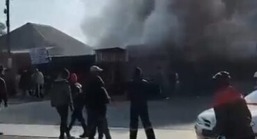Image of a fire in Pomeroy KZN