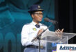 Acting Provincial Commissioner, Major General Phumelele Makoba speaking on a podium.